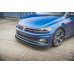 Накладка сплиттер на передний бампер на Volkswagen Polo VI GTI